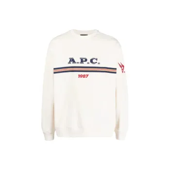 A.P.C Logo Printed Crewneck Sweatshirt