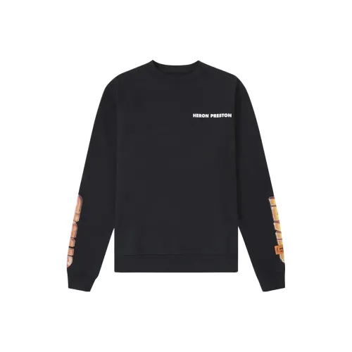 HERON PRESTON Chromed Crewneck Sweatshirt