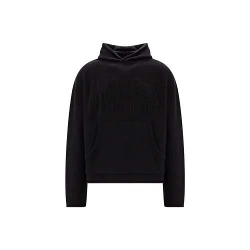 MM6 Maison Margiela Logo Detailed Textured Hoodie