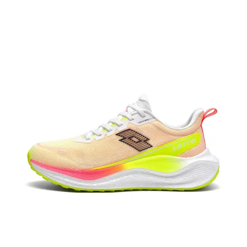 LOTTO Diamond Speed Cushioning, Slip Resistant, And Abrasion Resistant Low Top occupent Shoes Unisex Neon Red