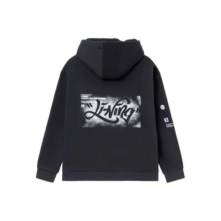 LiNing Skateboard Sweatshirt Winter Men's Black-0