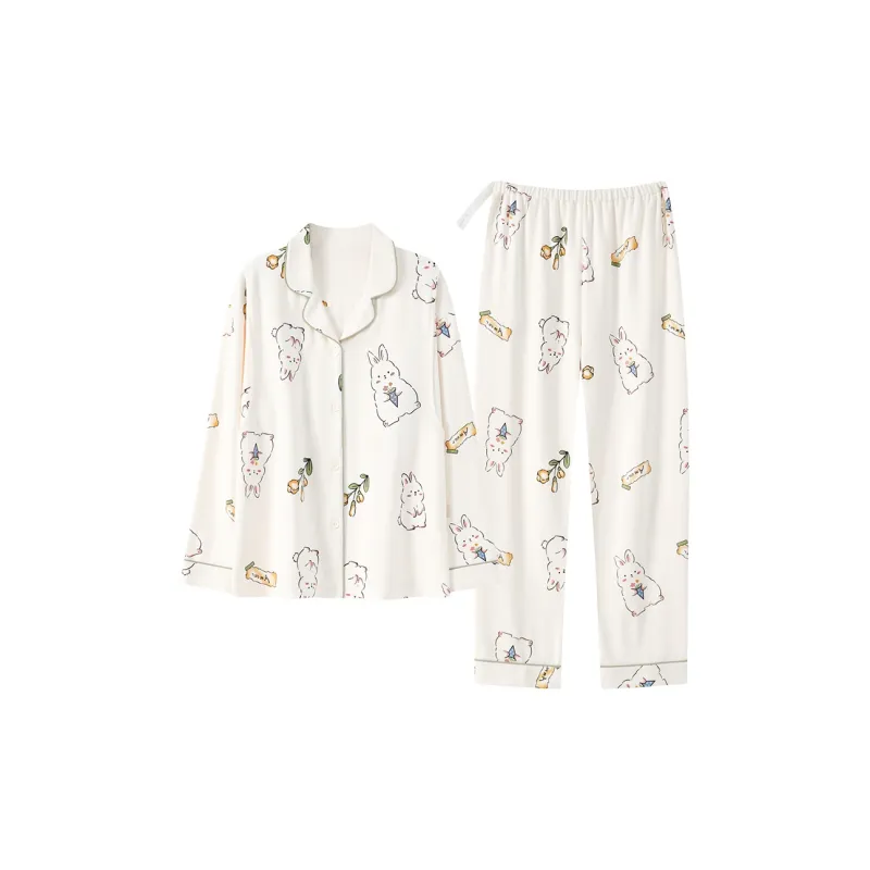 Herbal Primer Pajama Set Women's Combo Set-20