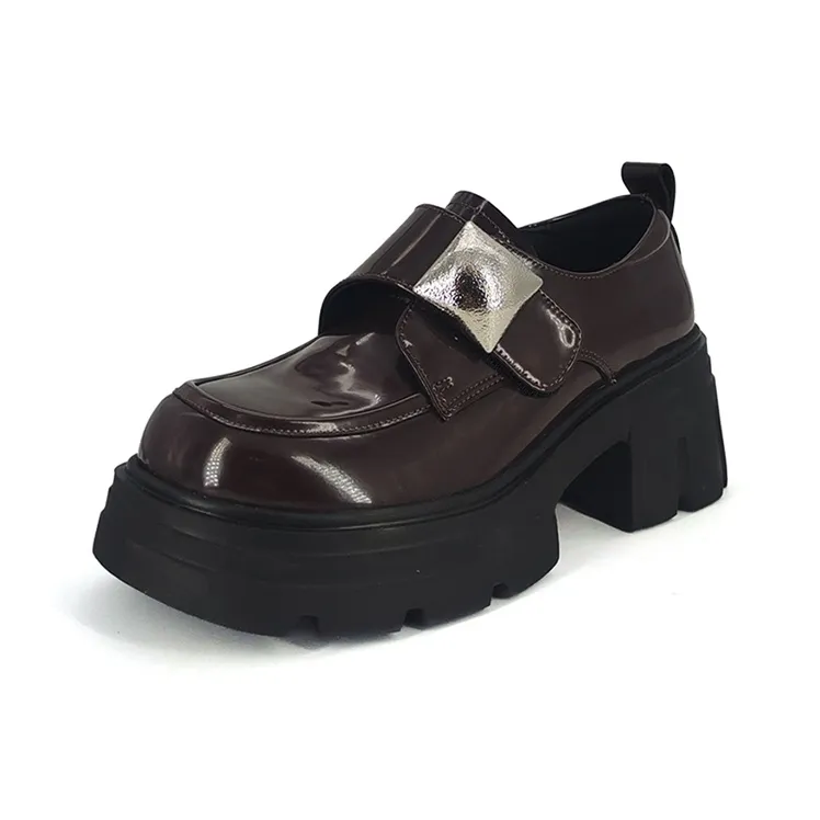 Xuanbaihui Loafers Women's Brown-6
