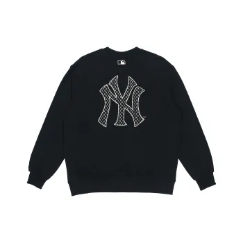 MLB Old Flower Sweatshirts Unisex Black