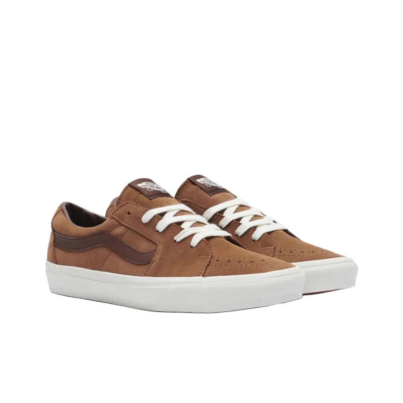 Vans SK8 Anti Slip Wear Resistant Low Top Skateboard Shoes Men's Brown-3