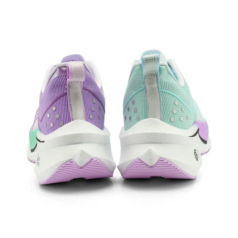 ALI THE FOX Cushioned Wear Resistant Breathable Impact Resistant Lightweight Low Top Running Shoes Men's White Purple-5