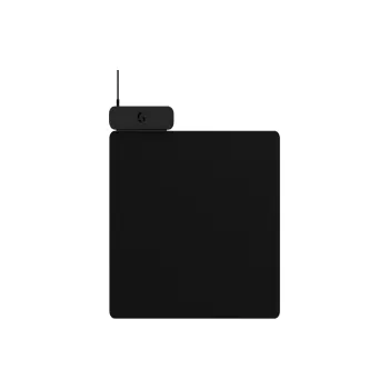 Logitech USB Port With Wireless Charging Fabric Surface Gaming Mouse Pad