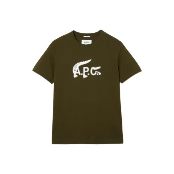 LACOSTE T Shirts Unisex Khaki