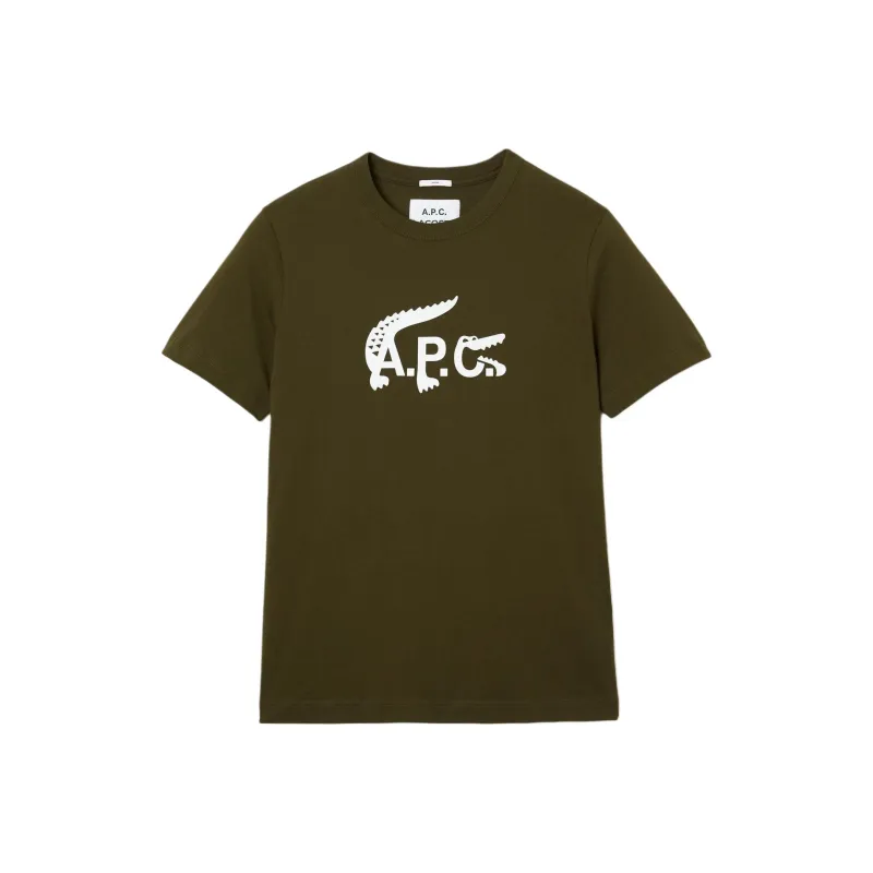 LACOSTE T Shirts Unisex Khaki-0