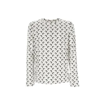 Marine Serre Moon Printed Long Sleeved T Shirt
