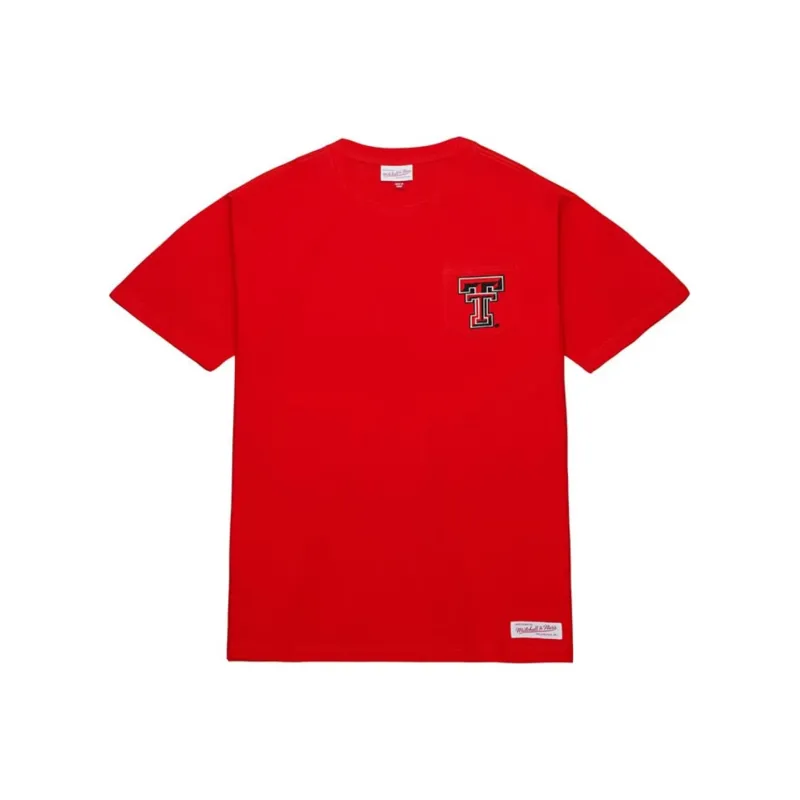 Mitchell & Ness x NCAA Texas Tech Red Raiders Red Premium T Shirt Men's Red-0