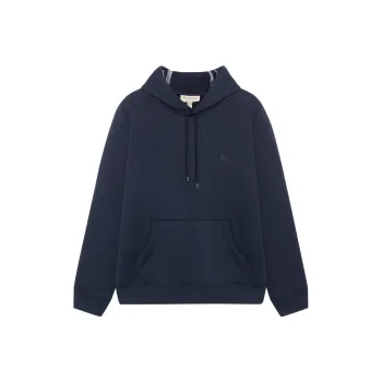 Burberry Embroidered Ekd Cotton Blend Hoodie