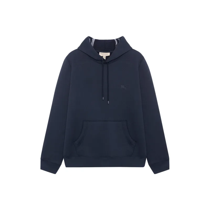 Burberry Embroidered Ekd Cotton Blend Hoodie-0