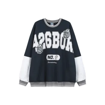 F426 Sweatshirts Unisex Dark Navy Blue