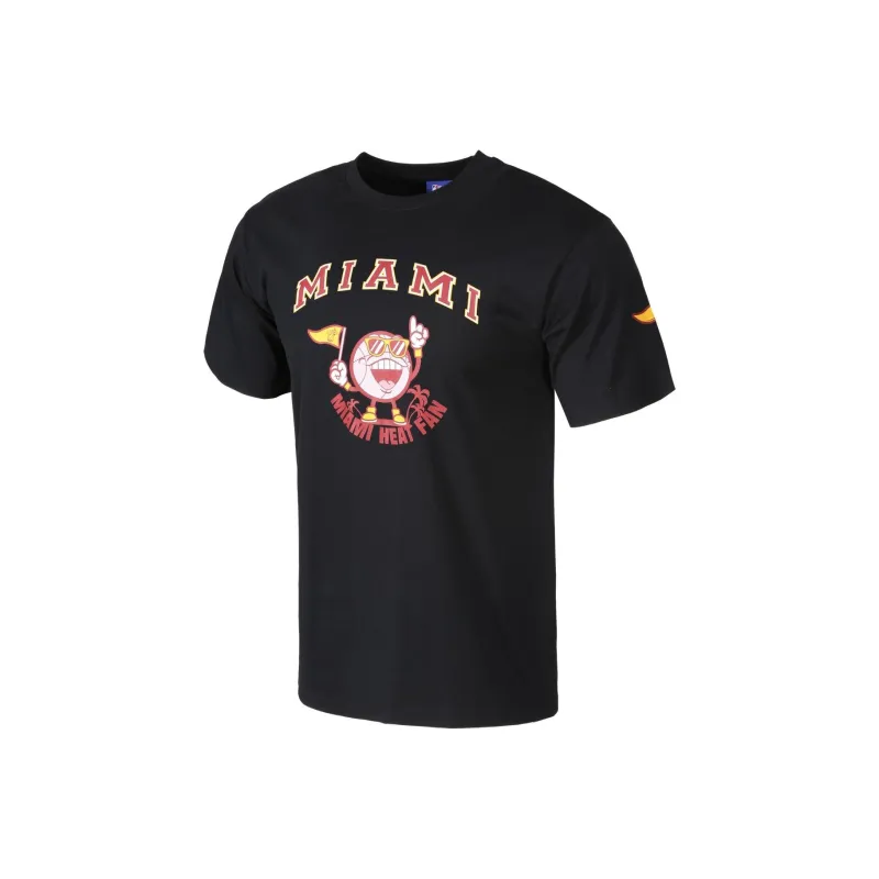 NBA Miami Heat T Shirt Unisex Black-0