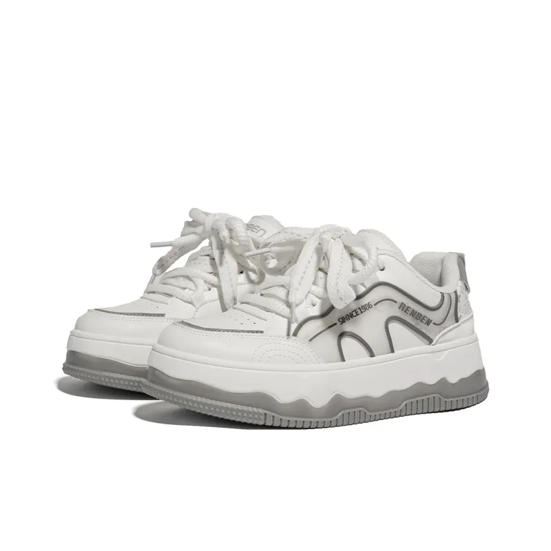 RENBEN Coverage Lightweight Height Increasing Low Top Skateboard Shoes Women's-12