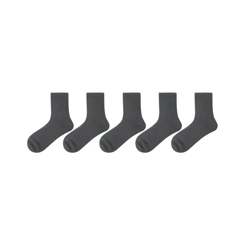 SEOBEAN Mid Calf Socks Men's 5 Pack-20