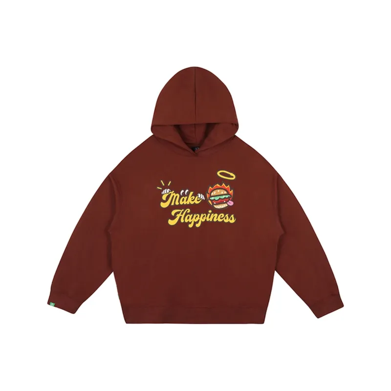 MAKE HAPPINESS Sweatshirts Unisex Light Brown-0