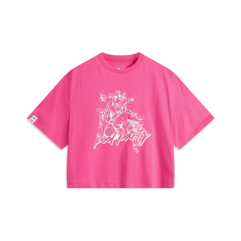 LiNing T Shirt Unisex Vibrant Pink-0