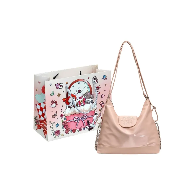 MOM'S HELPER PU Shoulder Bag Women's White/Blue/Pink/Black-8