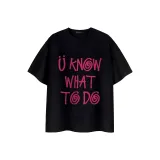 Black (Pink Text)