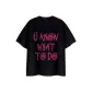 Black (Pink Text)