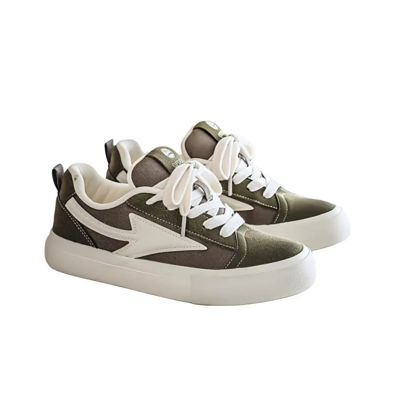 AMICNIEGD Abrasion Resistant Breathable Low Top Canvas Shoes Men's-7