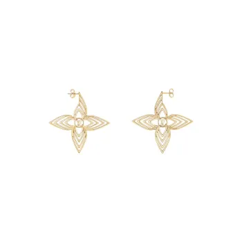 LOUIS VUITTON Metal Earrings Women's Gold