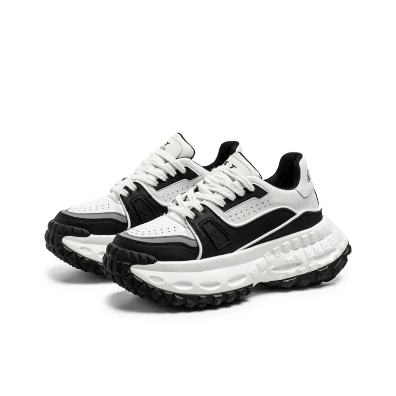 JANECO Anti Slip And Wear Resistant Breathable Low Top Chunky Sneakers Men's-2