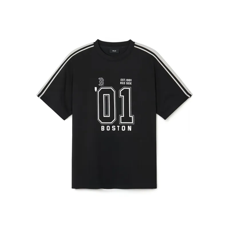 MLB Raglan Sleeve T Shirt Unisex Black-0