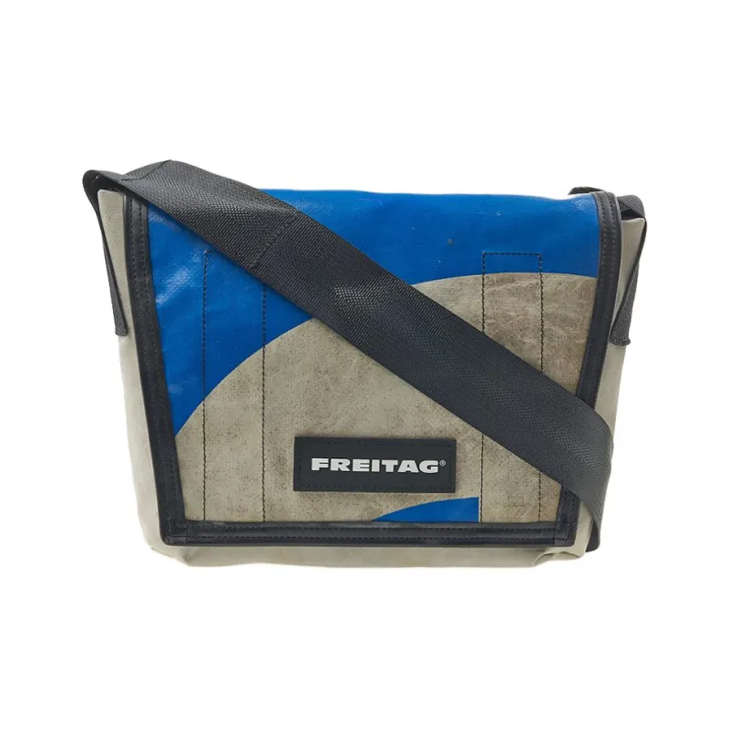 FREITAG PVC Messenger Bag Crossbody Bags Unisex Blue & Gray-0