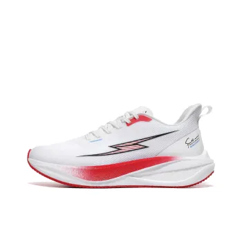 AVJV Cushioning Breathable Support Low Top Carbon Plate Training Running Shoes Unisex White Red