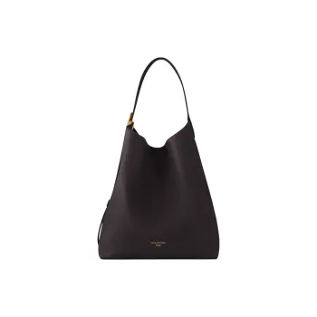 LOUIS VUITTON Low Key Hobo Smooth Calf Leather Hobo Bag Shoulder Bag Medium Size Women's Chocolate Brown