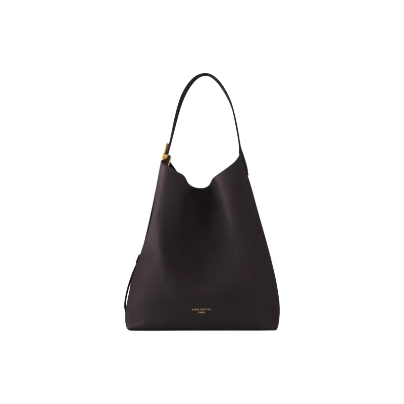 LOUIS VUITTON Low Key Hobo Smooth Calf Leather Hobo Bag Shoulder Bag Medium Size Women's Chocolate Brown-0
