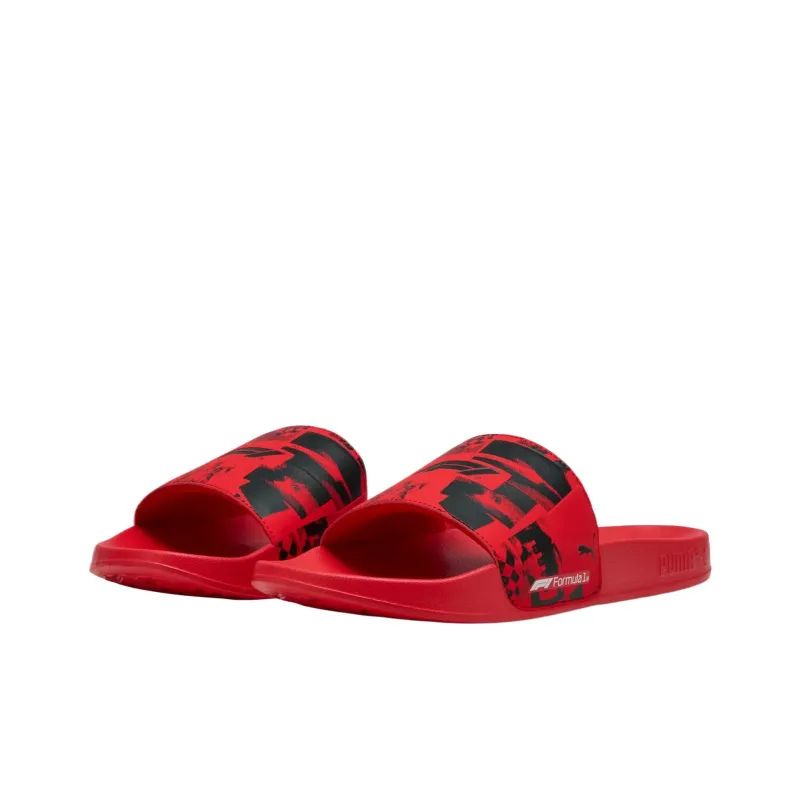 PUMA F1 Slide Slippers Unisex Trendy Red-2