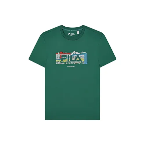 FILA T Shirt Men's Emerald Green Curtain