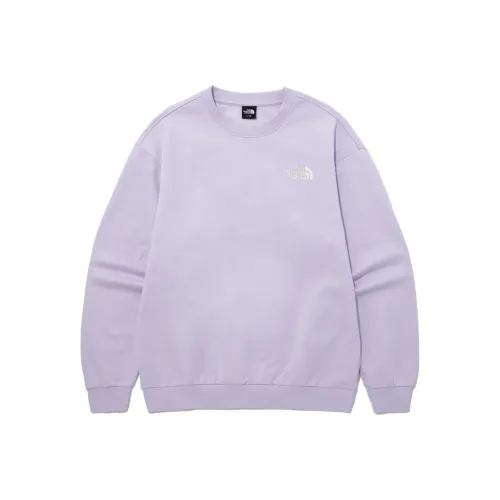 THE NORTH FACE Cotton Essential Sweatshirts Lilac Unisex Korea Version