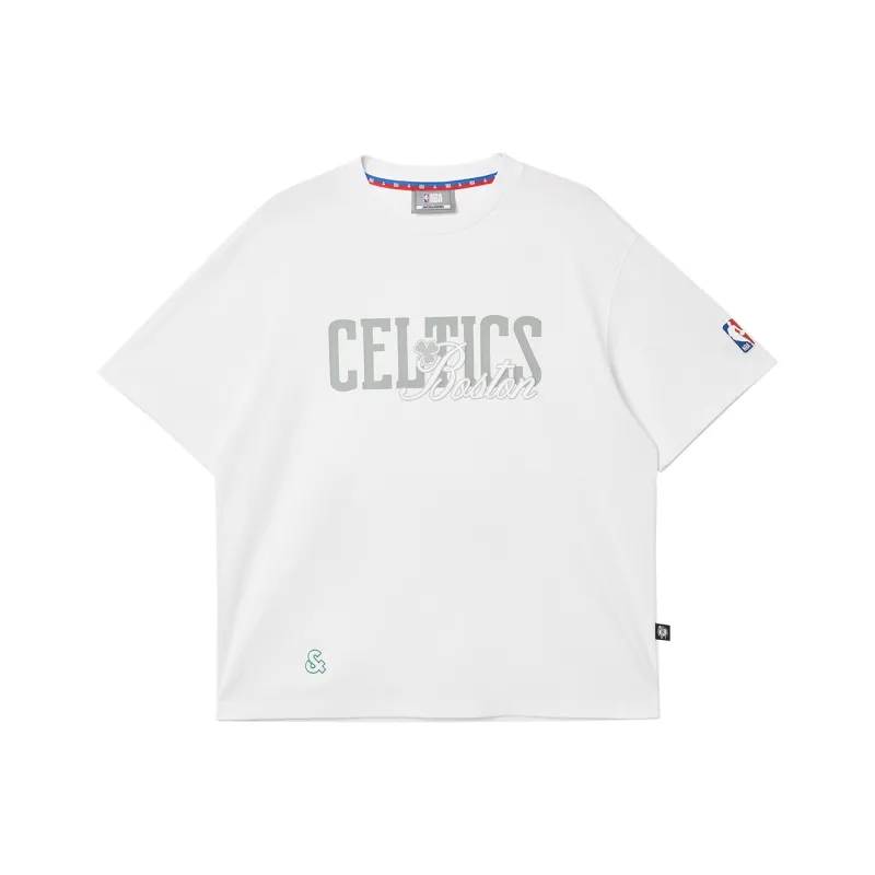 JACK JONES· JACK&JONESxNBA T Shirt Men's A06 Raw White-0