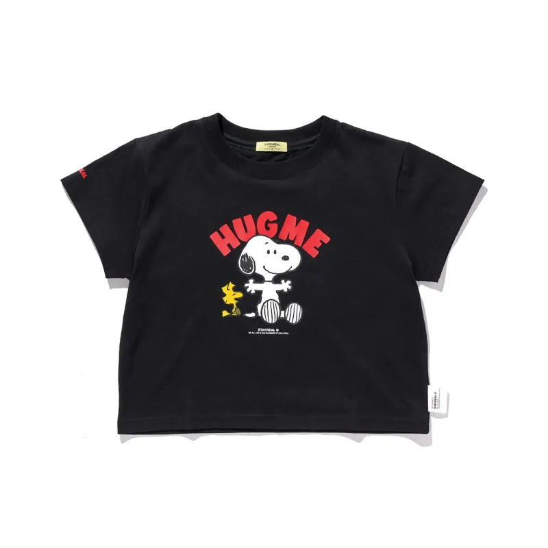 STAYREAL Snoopy Hug Cropped T Shirt Women's-2