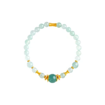 Clear Snow Ice Glutinous Bracelets Unisex