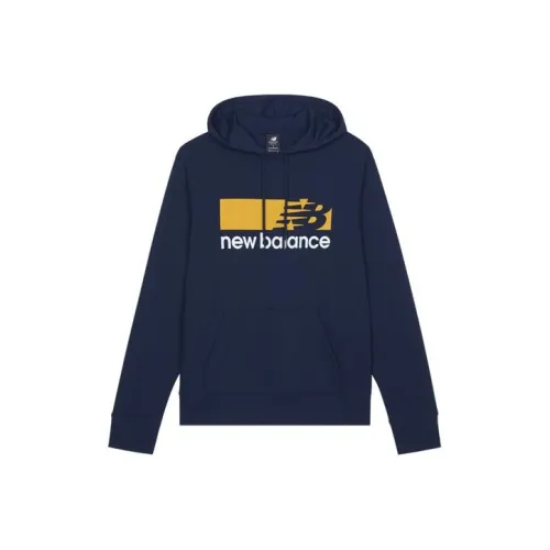 New Balance Sweatshirts Men Navy Blue