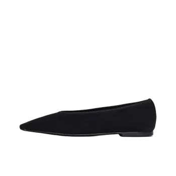 TOTEME Suede Ballerina Shoes Women's