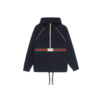 GUCCI Web stripe Cotton Hoodie