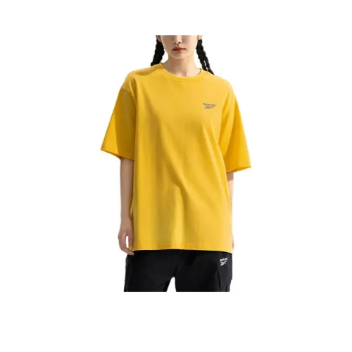 Reebok T Shirt Unisex Light Yellow