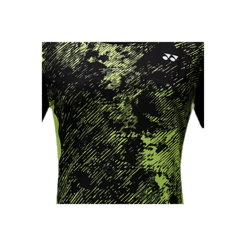 YONEX Badminton Jersey Women's Dark Yellow Green-2
