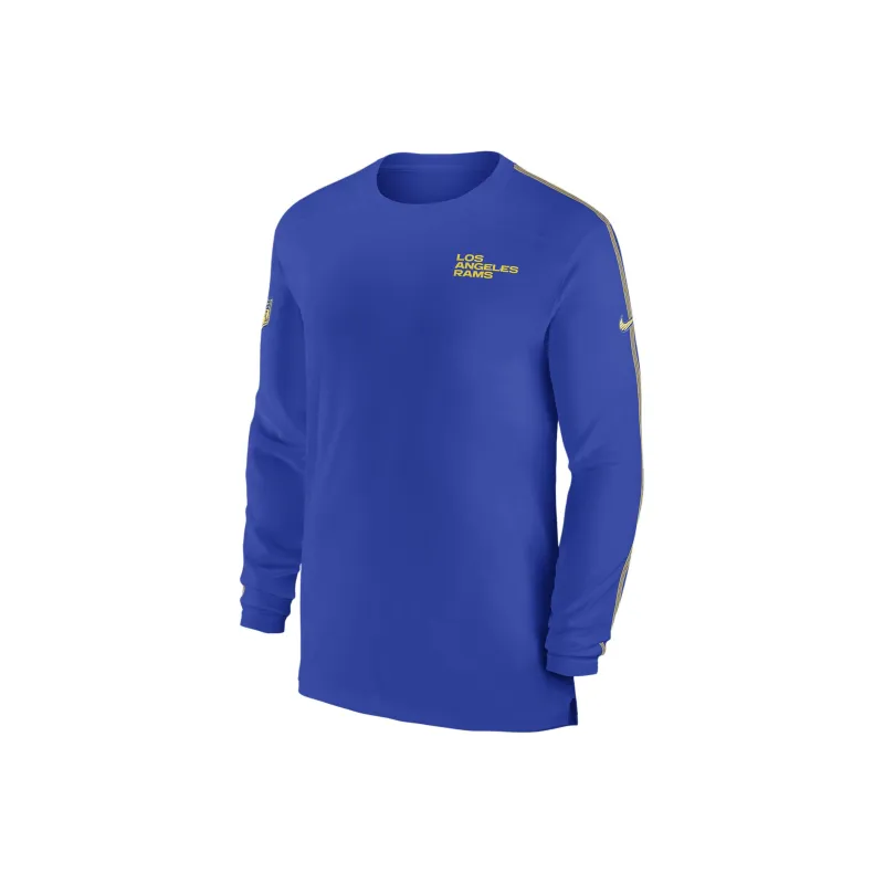 Nike Los Angeles Rams Sideline Coach Men's Nike Dri FIT Nfl Long Sleeve Top-0