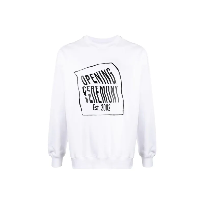 Opening Ceremony Warped Logo Printed Sweatshirt-0