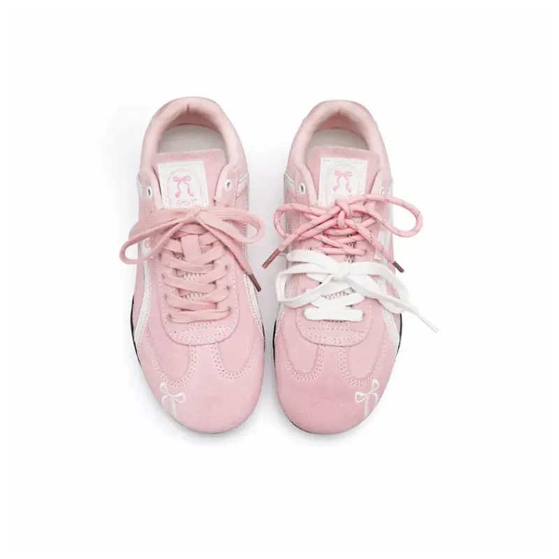 Anime Story Wear resistant, Lightweight, Breathable, And Non slip. Low Top Casual Shoes Unisex Cream Pink-4