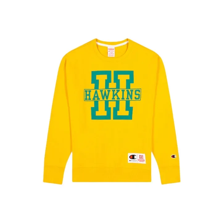 Champion X Stranger Things Sweatshirts Unisex Yellow-0