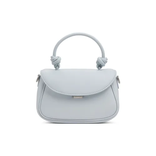 CHARLES&KEITH PU Fudge Packets Handbag, Crossbody Bag Small Size Women's Cream Milk White/Sea Salt Blue/Bubble Gum Pink